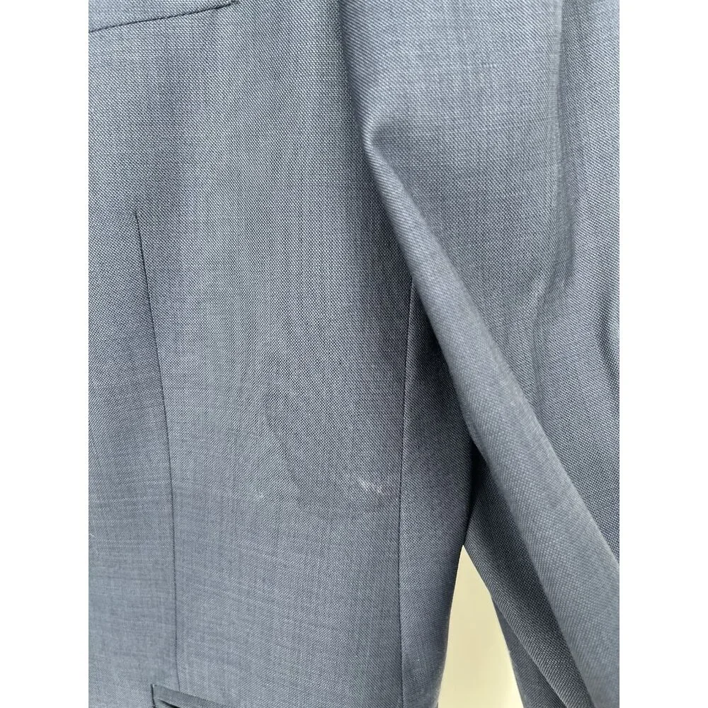 Peter Millar Blazer Men's 44R Single‎ Breasted Navy Blue 100% Wool Sport Coat